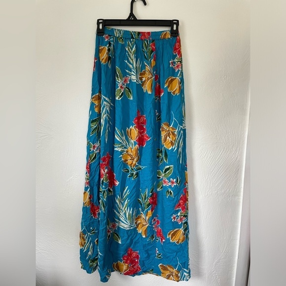 NWOT Patrons of‎ Peace Tropical Floral Print Pull On Skirt with Slit Size XS - Picture 5 of 8